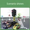 Mini Traffic Signs Road Light Block with Sound LED Children Safety Kids Educational Toys Perfect Gifts 4