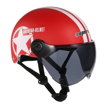 

Ultraviolet-proof Motorbike Motocross Helmet For Motorcycle Racing Helmet Cruiser Chopper Helmets WWII Style Half Helmet