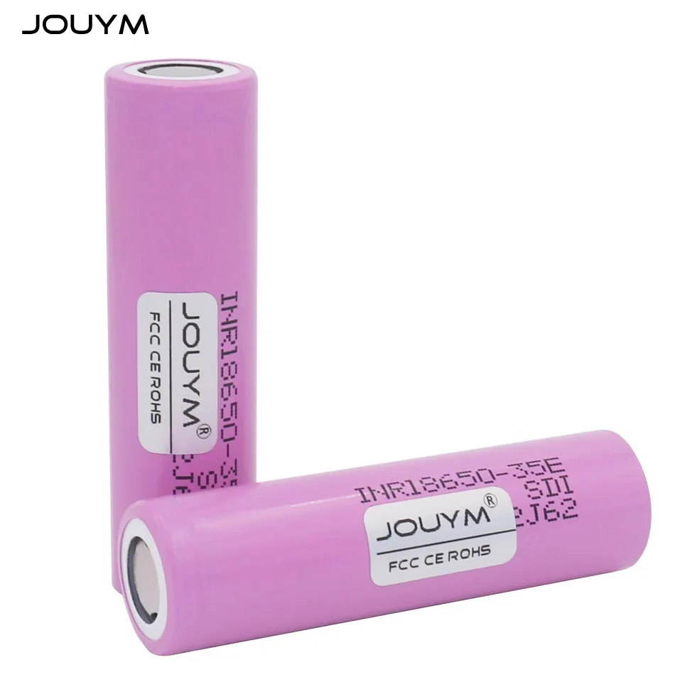 

JOUYM Original INR18650-35E 3.7 v 3500mah 18650 Li-ion Rechargeable Battery INR18650 35E