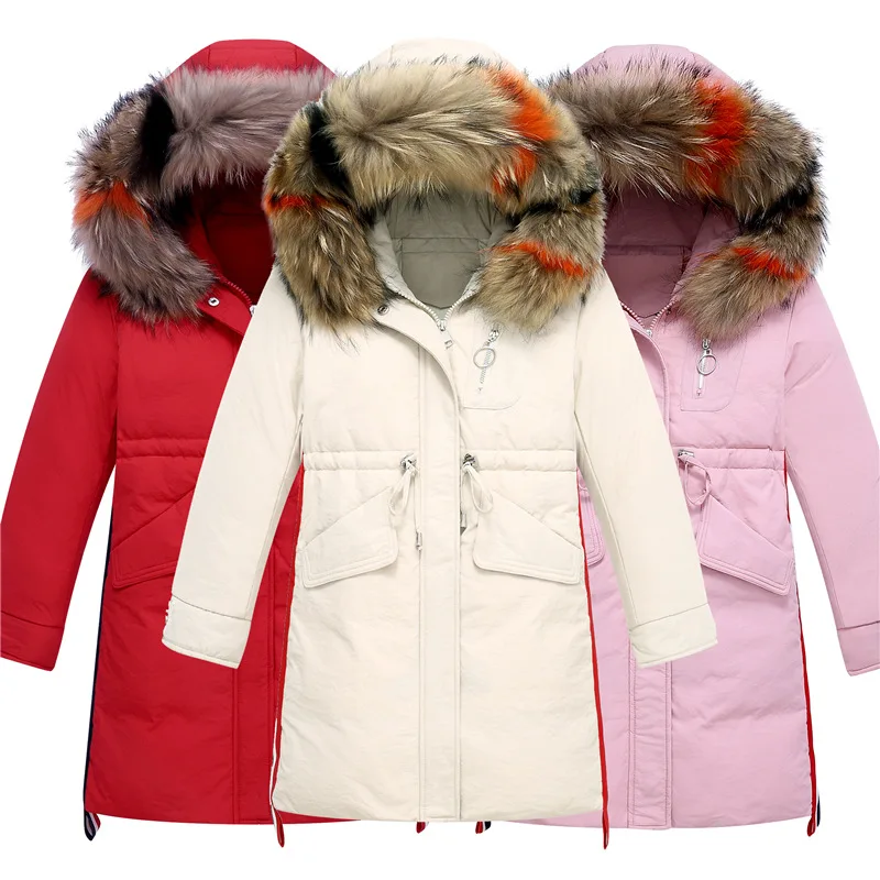

New Children's Down Jacket Girls Long Korean Version of Children's Thick Children's Clothing Kids Winter Jacket Kids Down Coat