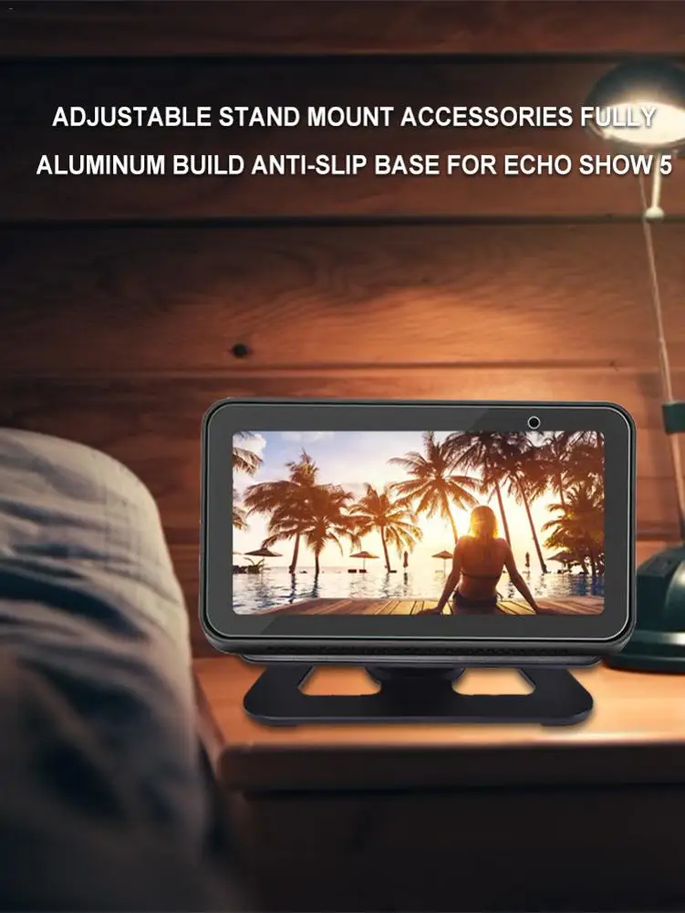 Подставка с горизонтальным вращением на 360 градусов для Amazon Echo Show 5 полностью