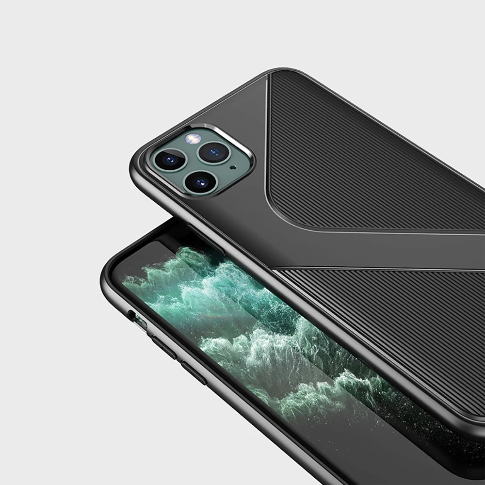 Простой нескользящий Полосатый чехол для телефона Aplle 11 Pro Max силиконовый чехол Coque Capa для Iphone 11 Pro 11Pro Max 11ProMax мягкий чехол s