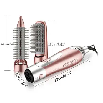 

220-240V Electric Hair Curling Irons Styler Hair Blow Dryer Machine Brush Comb A2UE