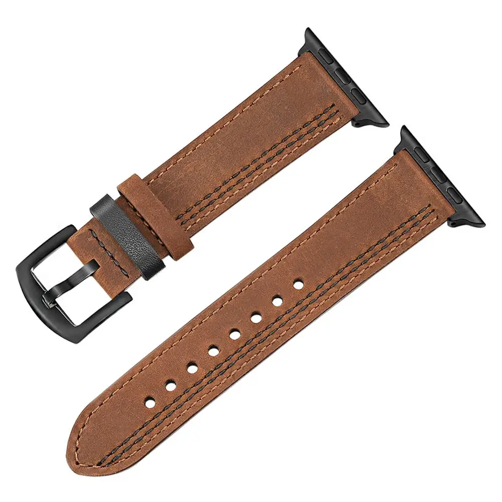 Ремешок для часов Bandream из натуральной телячьей кожи браслет iWatch Apple Watch SE 6 5 4 3 2 1 44