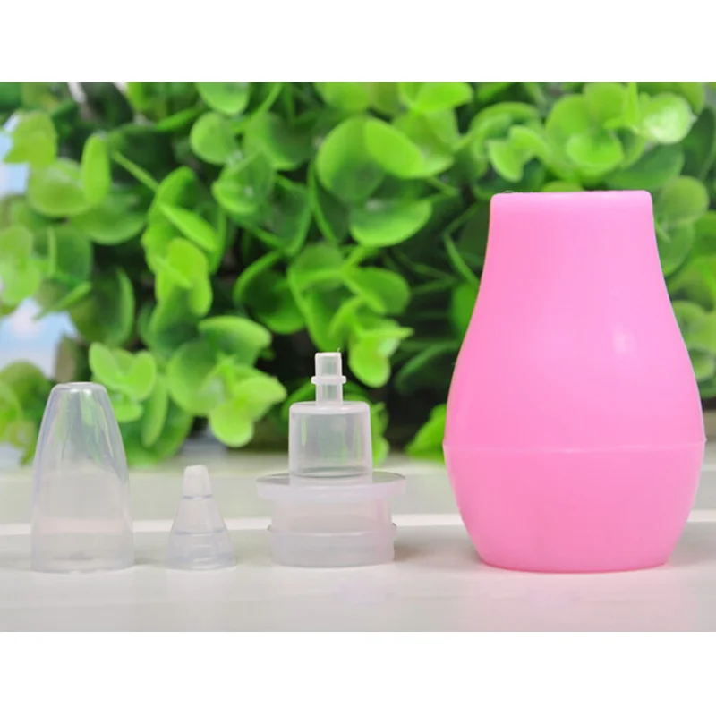 

Nasal Aspirator Vacuum Sucker Silicone Baby Nose Mucus Snot Cleaner Pump