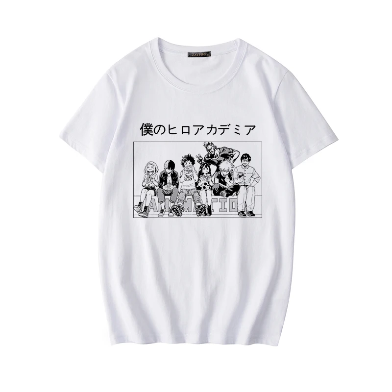 Anime nuevo boku no hero academia de dibujos animados lindo mujeres camiseta Harajuku estilo coreano gráfico Tops 2020 Kawaii mujer camiseta