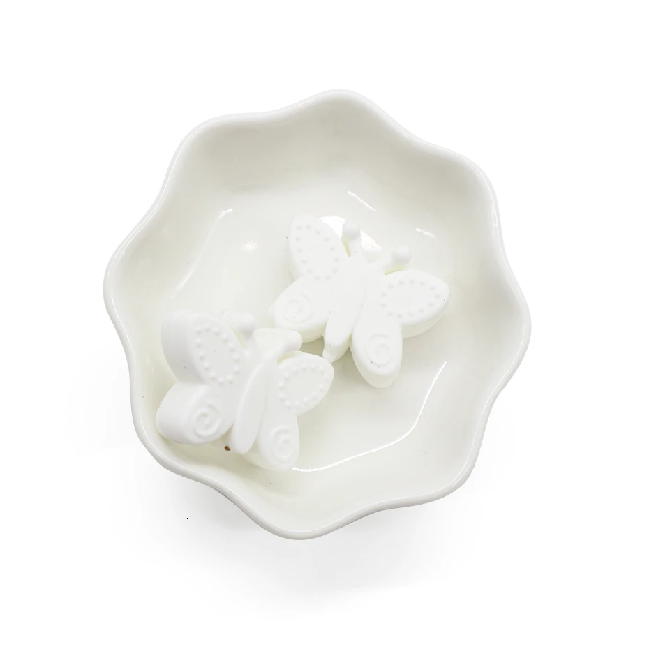 10pc BD009-11 10 шт. мини-бабочка, силиконовый Прорезыватель для зубов, сделай сам, силиконовые бусины, соска-подвеска, аксессуары для кормления, BPA бесплатно, детский Прорезыватель - Цвет: 10pc BD009-11