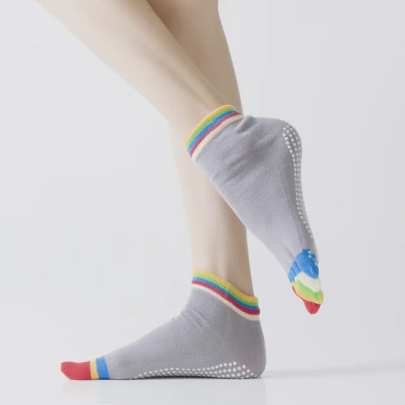 Спортивные носки для фитнеса, с пятью носками, противоскользящие, дышащие, для альпинизма, походов, бега, велоспорта, женские носки