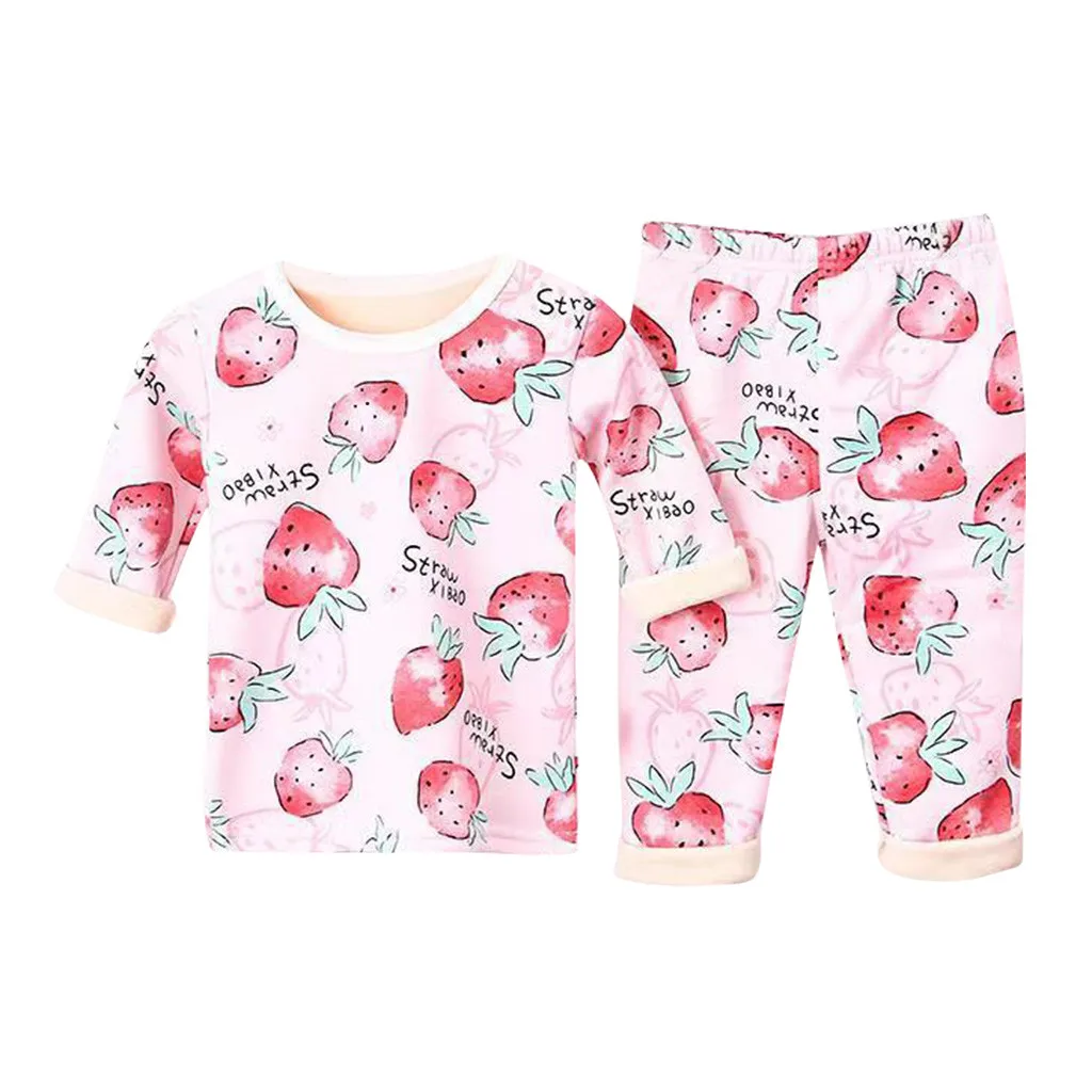 Одежда для новорожденных; одежда для маленьких девочек; топы с рисунком фруктов и цветов+ штаны; пижамы; одежда для сна; vetement bebeS fille
