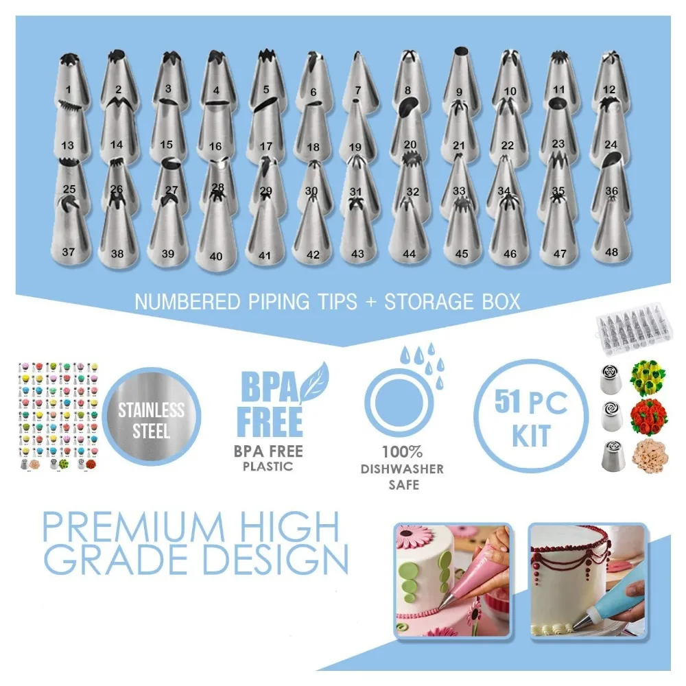 Cake Decorating Tools Icing Tips (7)