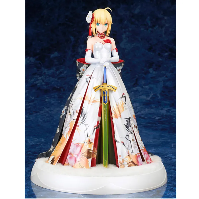 26 см аниме Fgo Fate/Grand Order меч кимоно журавли костюм меч GK статуя ПВХ фигурка Коллекция Модель игрушки M3558 - Цвет: Многоцветный