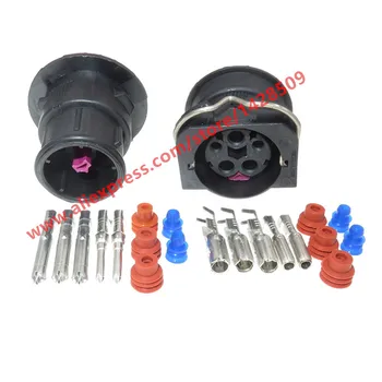 

5 Sets 5 Pin Auto Headlight Assembly Plug Headlight Wire Waterproof Sockets Automotive Female Male Connector For VW J6