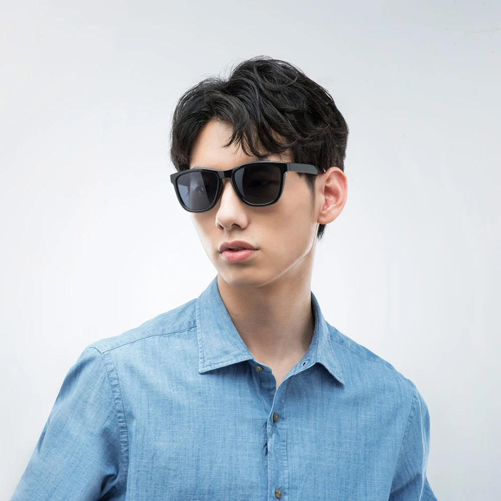 Xiaomi Mijia Youpin TAC классические квадратные солнцезащитные очки для мужчин и женщин Поляризованные линзы цельный дизайн спортивные вождения солнцезащитные очки