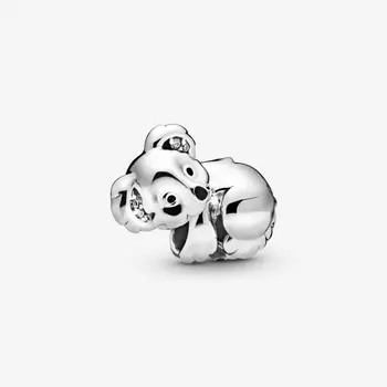 

JrSr new 100% 925 Original Beads Koala Charms fit Original Pandora Bracelet Women DIY Jewelry gift Free shipping hot sell