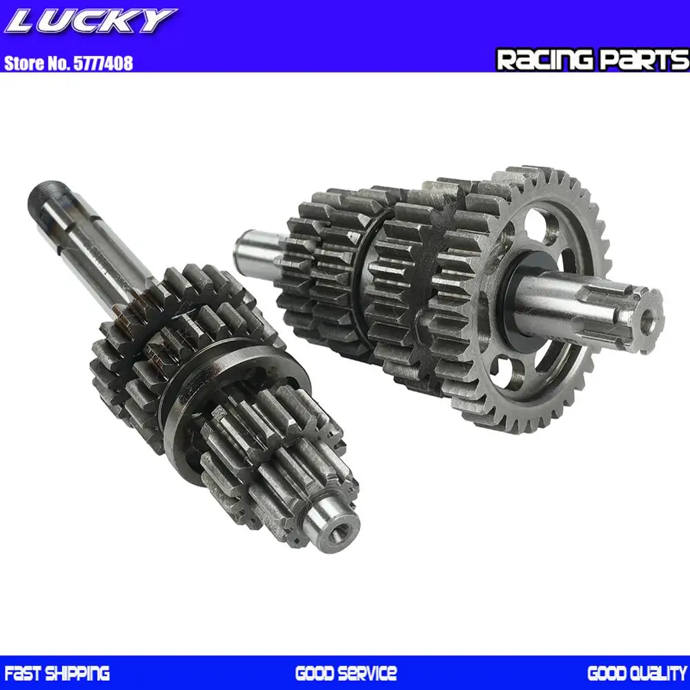 Lifan 140cc Engine Transmission Gear Box Main Counter Shaft kit For 1P55FMJ Horizontal Kick Starter Dirt Pit Bikes | Автомобили и