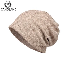 CAMOLAND Повседневная шапка для женщин и мужчин Осенняя легкая тонкая шапка карамельного цвета мужская маска для лица Спортивная велосипедная шапка дышащая