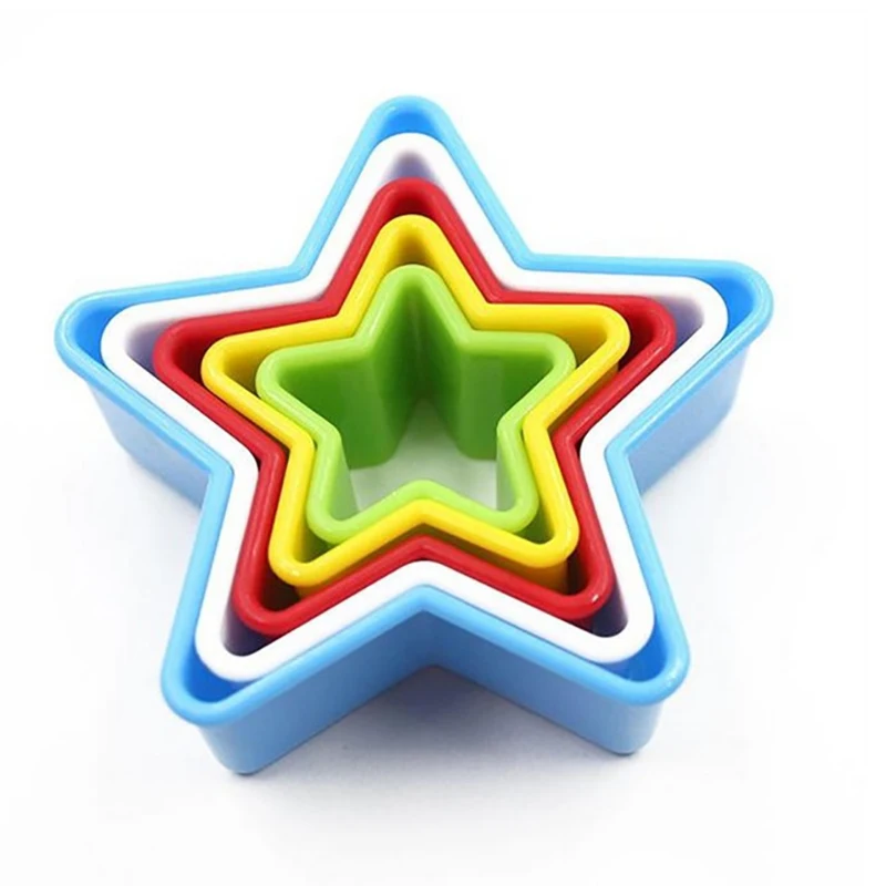 Set 6 Formine Per Biscotti A Stella Di Natale - Stampini In Plastica Per Decorazioni Torte E Biscotti - 2