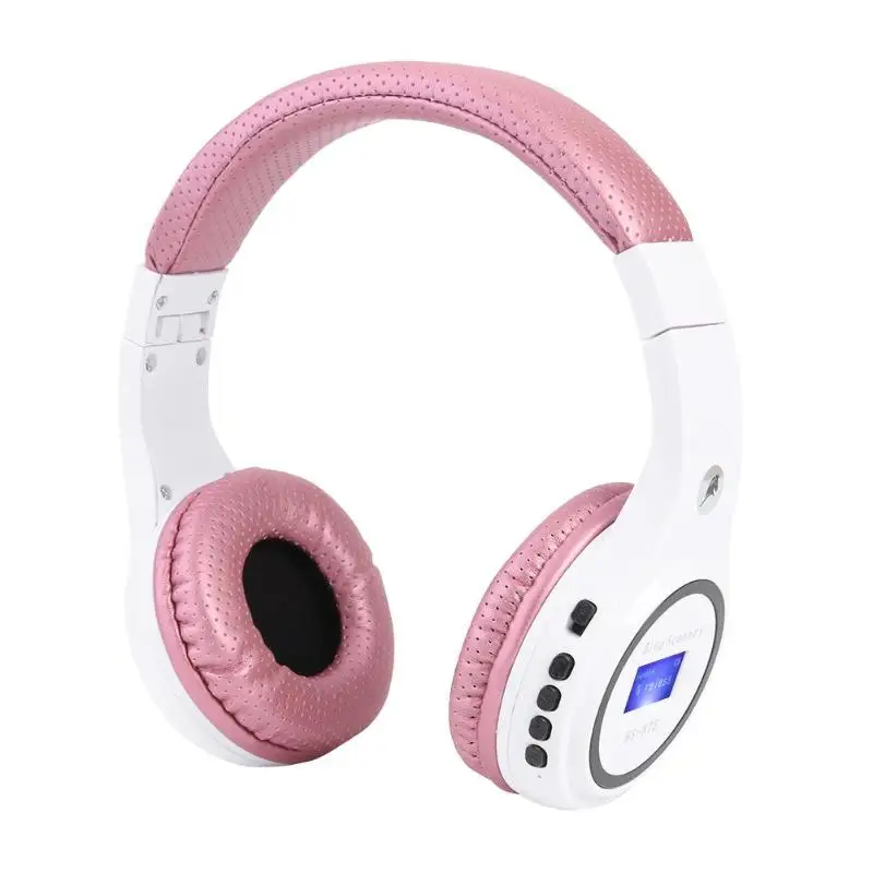 BS-N75 Беспроводные стерео Bluetooth наушники с микрофоном свет Поддержка TF карты FM радио Поддержка ing 3,5 мм аудио соединение