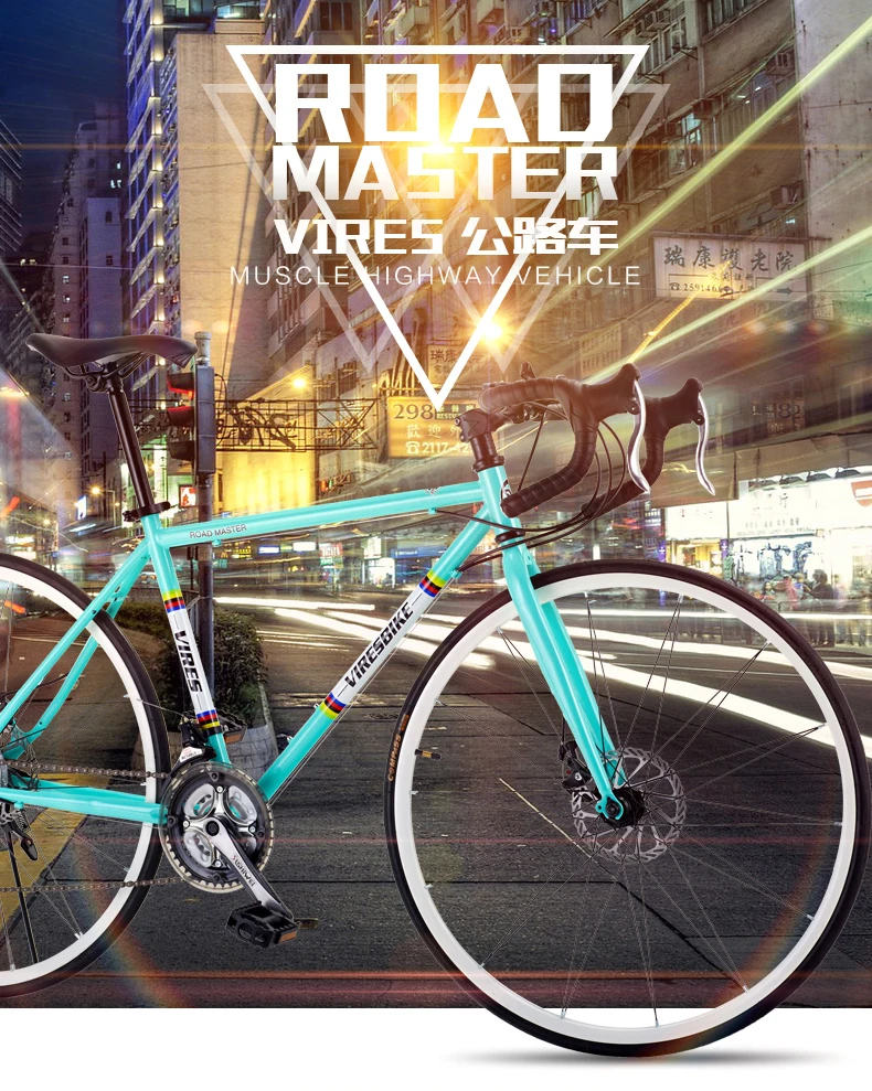 Discount New Carbon Steel Frame 700CC Break Wind Road Bike 21/27 Speed Dual Disc Brake Bicycle Outdoor Sports Cycling Racing bicicleta 0 Discount New Carbon Steel Frame 700CC Break Wind Road Bike 21/27 Speed Dual Disc Brake Bicycle Outdoor Sports Cycling Racing bicicleta 0