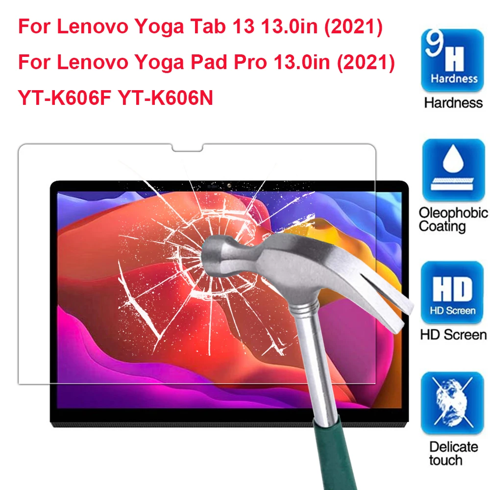 9H Vetro Temperato Per Lenovo Yoga Pad Pro 13 Pollici Yt-K606F 2021 Yoga Tab 13 Yt-K606N Pellicola Proteggi Schermo