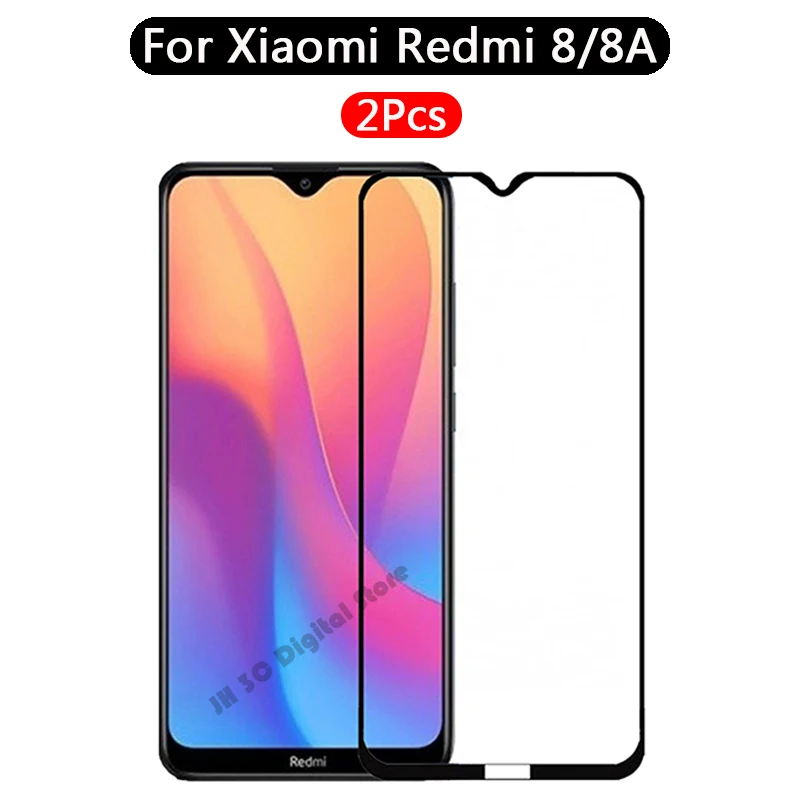 1 шт.-2 шт. закаленное стекло для Xiaomi Redmi 8A 8 полное покрытие Защитная пленка для экрана на Redmi 8 8A Премиум защитное стекло