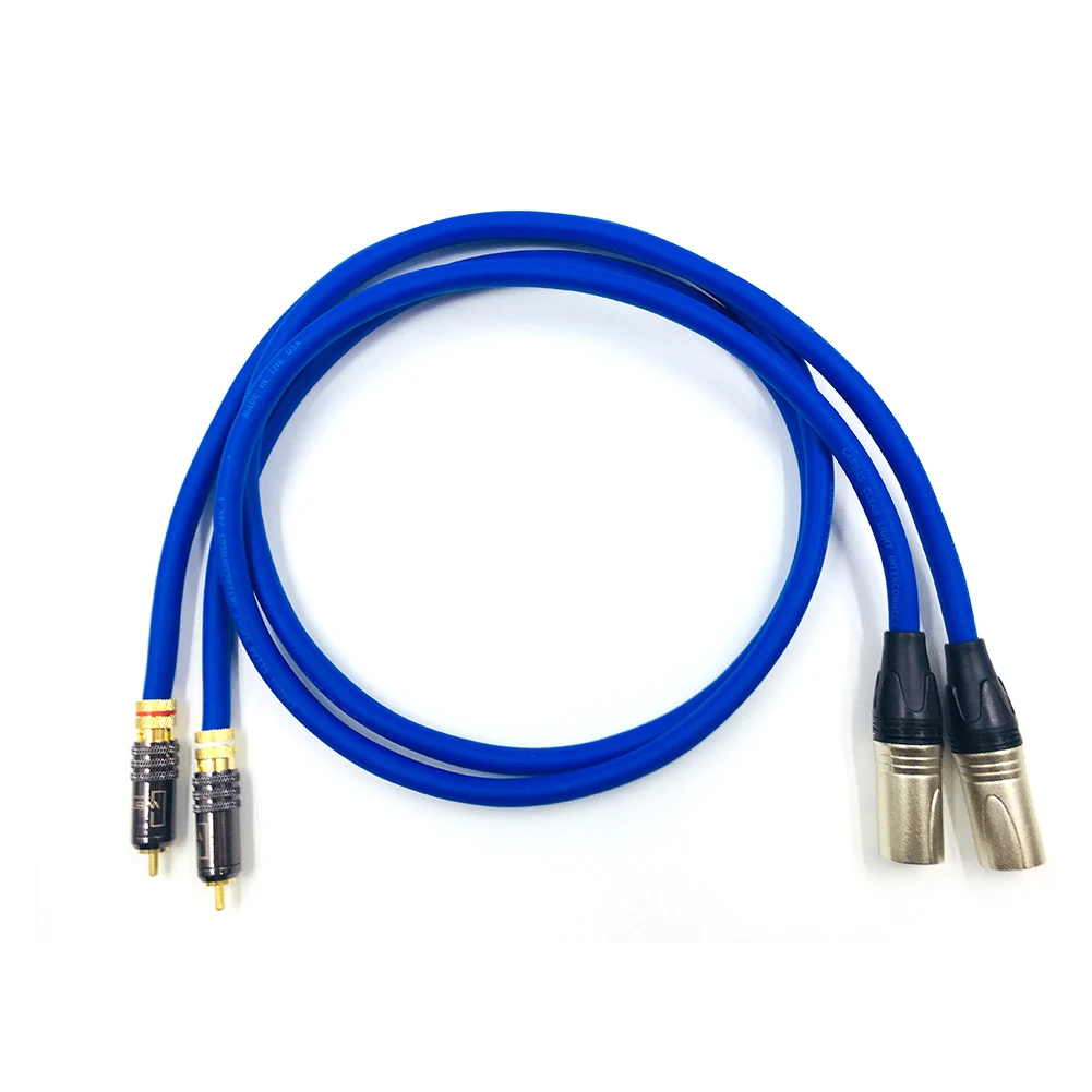Бесплатная доставка Cardas 2RCA штекер двойной XLR интерконнектора кабеля со