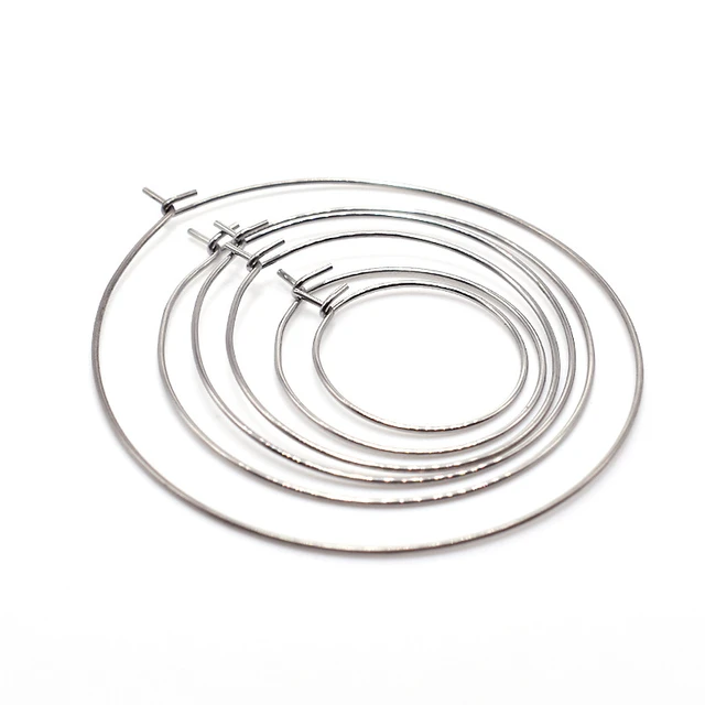 Stainless Steel Jewelry Making Findings  Stainless Steel Wire Earring  Hoops - 20pcs - Aliexpress