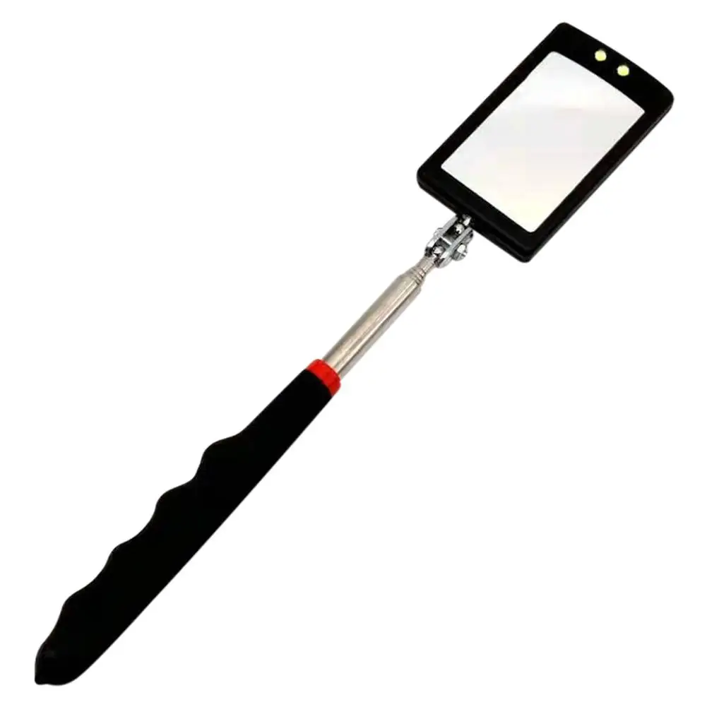 Peanutaoc Telescoping Inspection Mirror with LED 360 Swivel for Extra Viewing Telescopic Vehicle Useful Accessories 