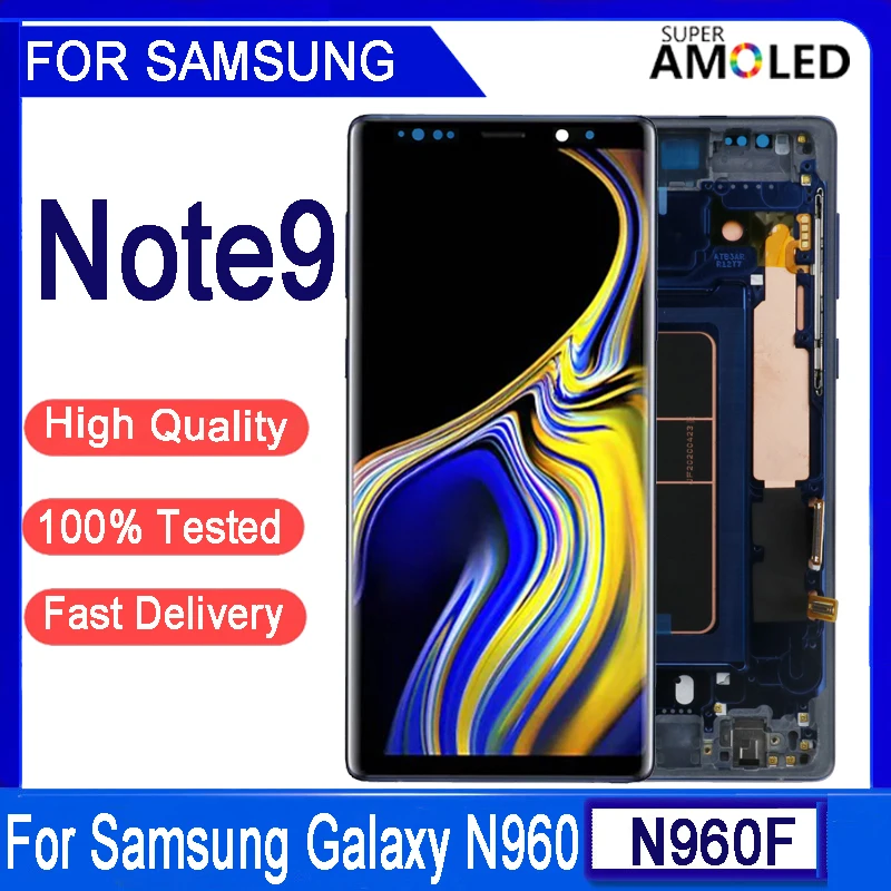ЖК-дисплей 6 4 ''для Samsung Galaxy Note 9 N960 N960F N960D сенсорный экран с дигитайзером в