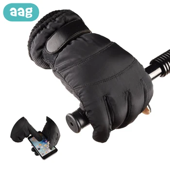 

AAG Winter Warm Stroller Gloves Baby Stroller Accessories Waterproof Pram Mitten Hand Muff Hand Cover Buggy Clutch Cart