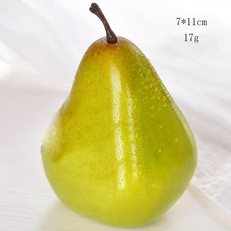 Fragrant Pear Artificial Fruits Plastic Simulation Kitchen simulated fruit Supplies for Party Home Decor Simulated Fruit and Vegetable Model - Цвет: Fragrant Pear