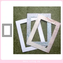 Borda retangular corte de metal dados para diy scrapbooking álbum de fotos decorativo gravando cartão de papel artesanato morrer corte 2019