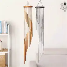 

European And American Classic Rotating 18 Tube Metal Wooden Wind Chime Aluminum Tube Creative Home Room Pendant Jewelry Gift