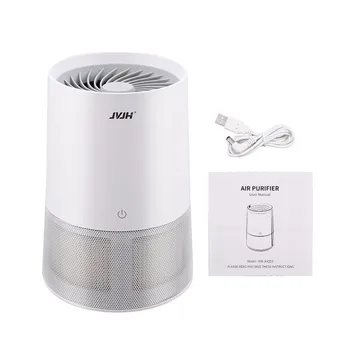 

USB Powered Electric Air Purifier Ionic Air Filter HEPA Filtration Small Personal Desktop Home Air Cleaner Eliminate Smoke Dust