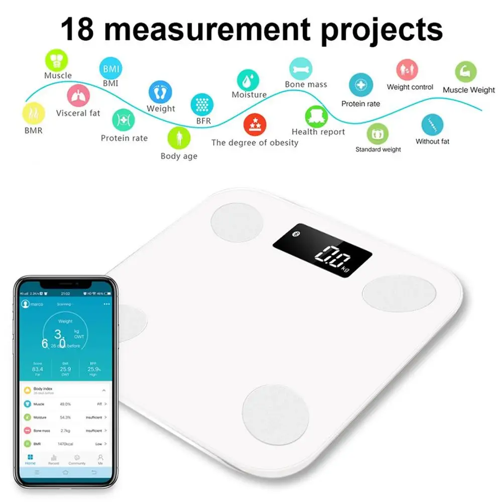 

F23 Intelligent Electronic Weight Scale Household Multi-Function Electronic Scale Smart Connection Weight Scale