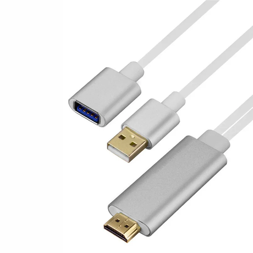 Мини-usb MHL к HDMI 1080P кабель-переходник для телевизора HD для Samsung Galaxy S6 S7 40JUL26