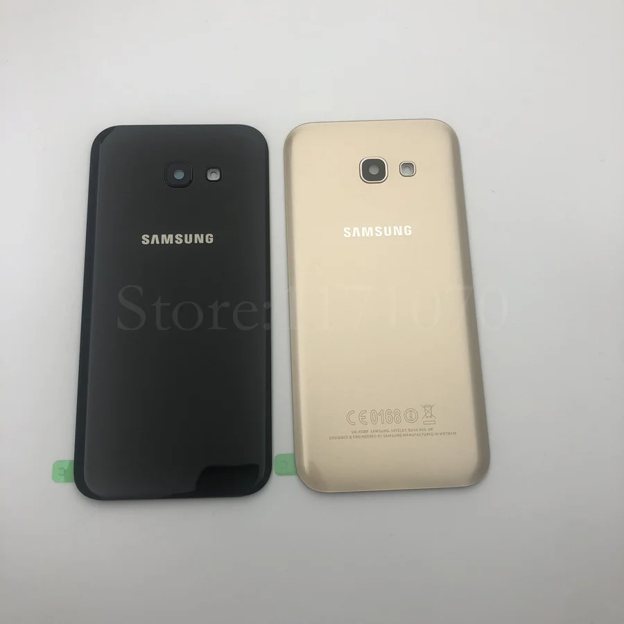 Заднее стекло+ стекло для камеры для samsung Galaxy A3/A5/A7 A320 A520 A720 задняя крышка со стеклянной крышкой задняя дверь Корпус чехол