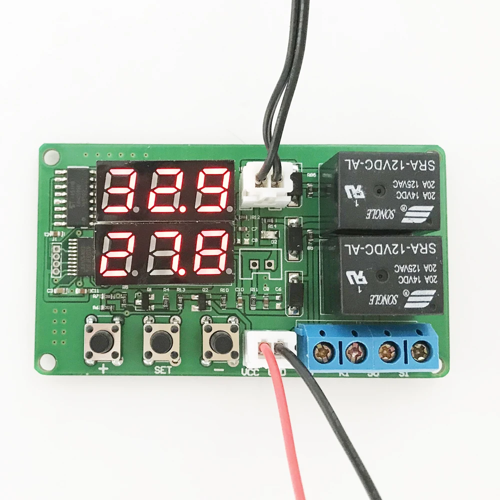DC 12V регулятор температуры-20-100C NTC сенсор 10A Программируемый датчик модуль