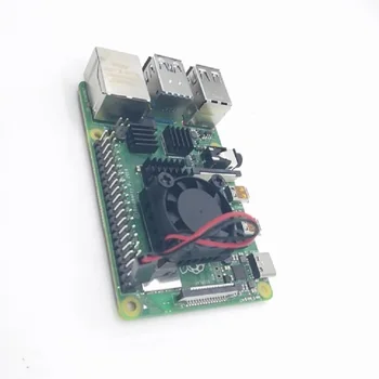 

10lot 1/2 Double Fan Square Fan with Raspberry Pi 4B Heat Sink Cooler Kit for raspberry pi 4 model b