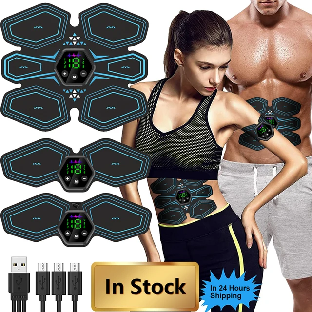 EMS Estimulador muscular abdominal entrenador USB conectar equipo de f