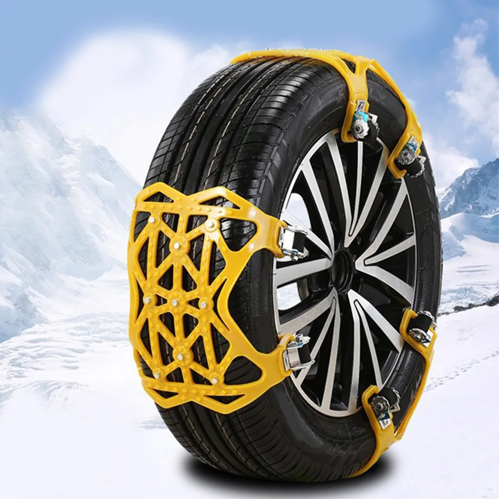 3Pcs TPU Snow Chains General Automobile Tire For SUV Off road Safety