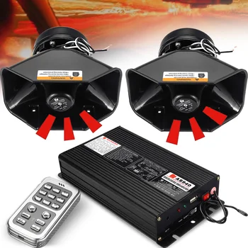 

Universal 400w 18 Tone Sound Car Truck Siren Alarm Horn Auto Amplifier Vehicle Speaker Polices Fires Ambulance Loud Horn