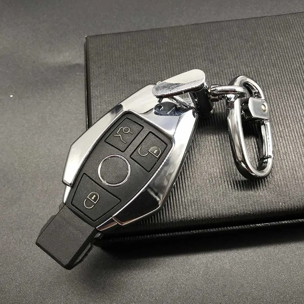 Для Mercedes Benz W203 W204 W212 C180 GLK300 CLS CLK CLA SLK C S E класс дистанционный Чехол для автомобильного смарт-ключа крышка из цинкового сплава набор ключей сумка - Название цвета: type6