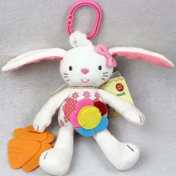 

Pudcoco High Quality Baby Rattle and Teether Soft Baby Toys Little Rattle Sound Cute Rabbit Animal Bed hanging Toys