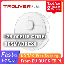 TROUVER LDS Robot Vacuum-Mop Finder RLS3 for home Cleaner Sweeping Washing Mopping 2000PA cyclone Suction Dust APP