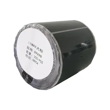 

11MAX Mobile PHONE Top Label 300PCS Black Stickers per Rolls for Cellphone