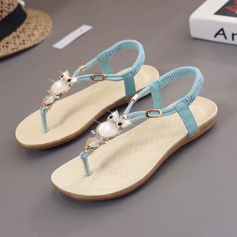 

2017 Rome Sandals WOMEN'S Sandals Bohemian Diamond Set Flip-flop Students WOMEN'S Shoes Market