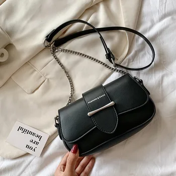 

Fashionable Elegant Ladies Chain Hand Bags 2020 High Quality PU Leather Women Shoulder Bag Luxury Crossbody Bags for Women Trend