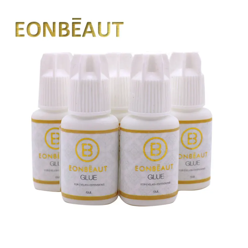 1 бутылка клей для наращивания ресниц EONBEAUT белый колпачок профессиональный с