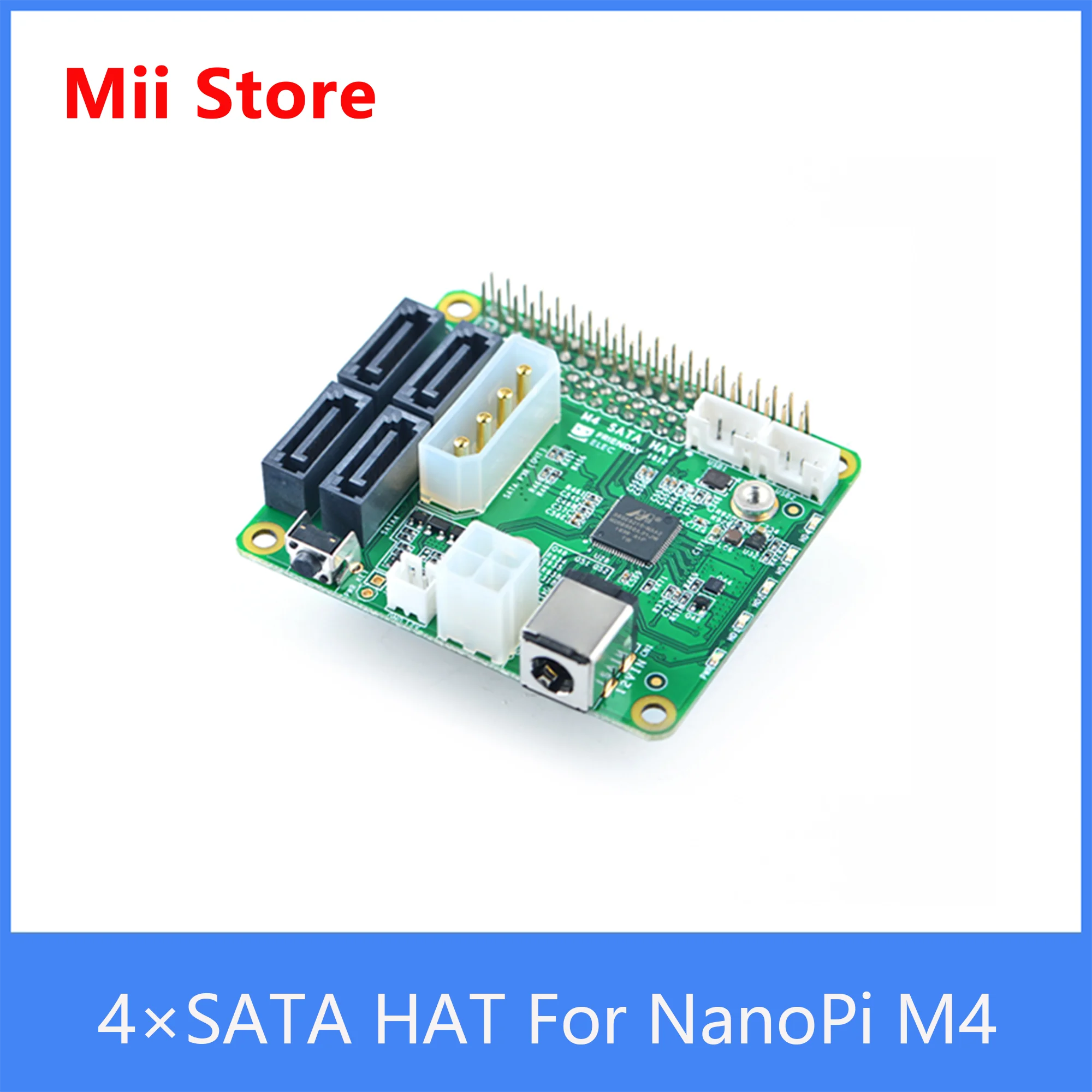 Расширительная плата Nanopi M4 PCIe 4 порта SATA3.0 HAT RK3399 комплект с открытым исходным